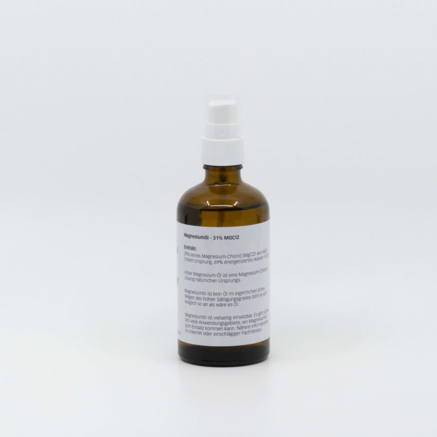Vi-Naturalis-KLG-Supplemente_Magnesiumöl in Glasflasche inkl. Zerstäuber_Sprühkopf 100 ml_1