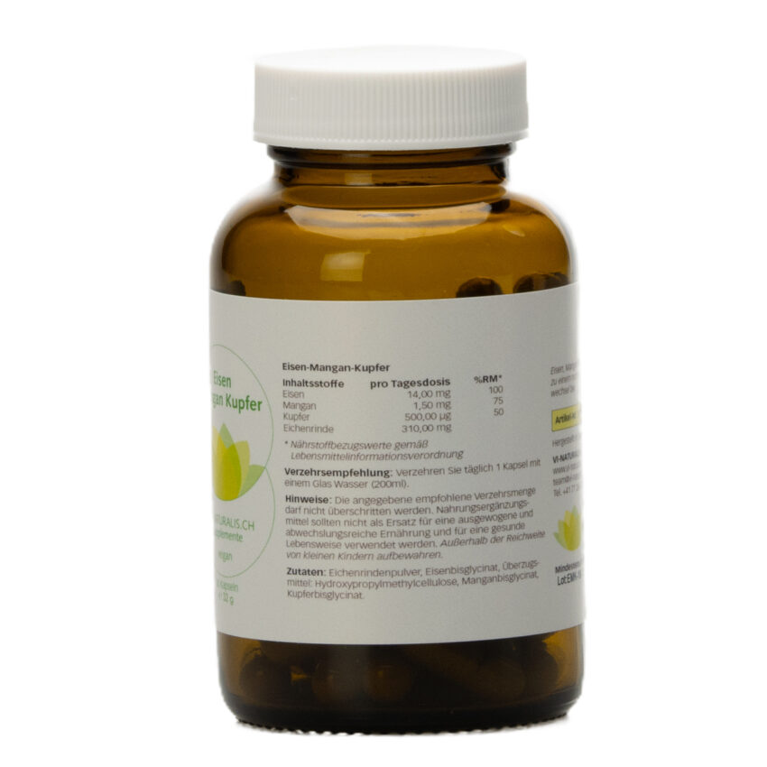 Vi-Naturalis-KLG-Supplemente_Eisen-Mangan-Kupfer 60 Kapseln