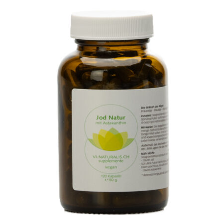 Jod Natur (Astaxanthin) - 4-Monatsvorrat - 120 Kapseln
