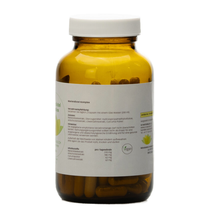 Vi-Naturalis-KLG-Supplemente_Mariendistel Komplex 120 Kapseln im Glas_2