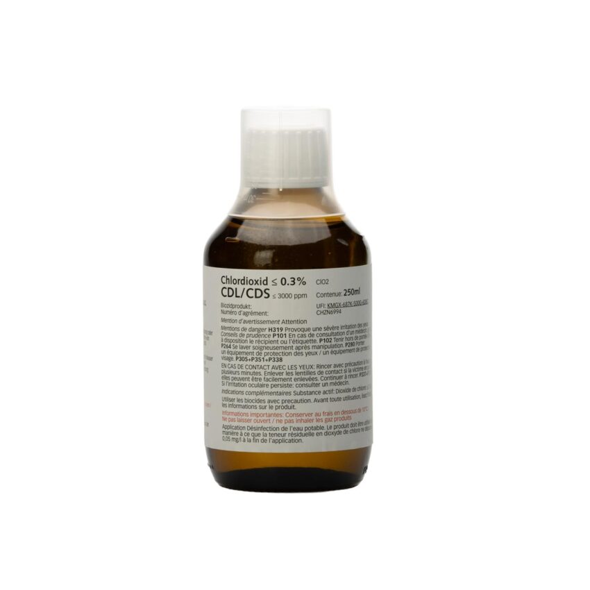 Chlordioxid ≤ 0.3 % CDL/ CDS 250 ml in Braunglasflasche