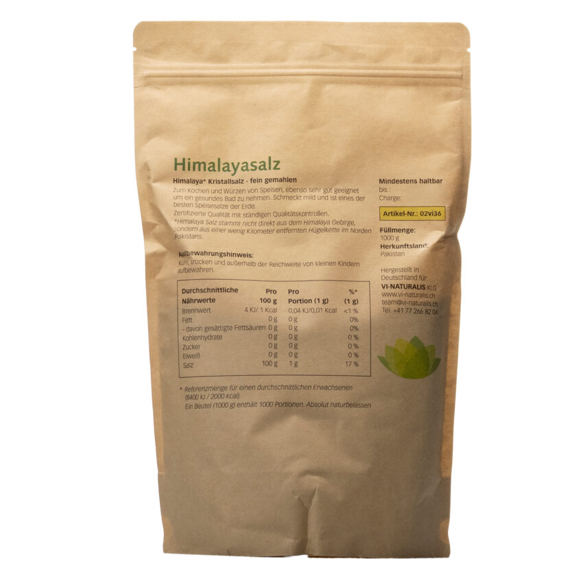 Himalaya Kristallsalz grobkörnig 1000 g – Bild 2