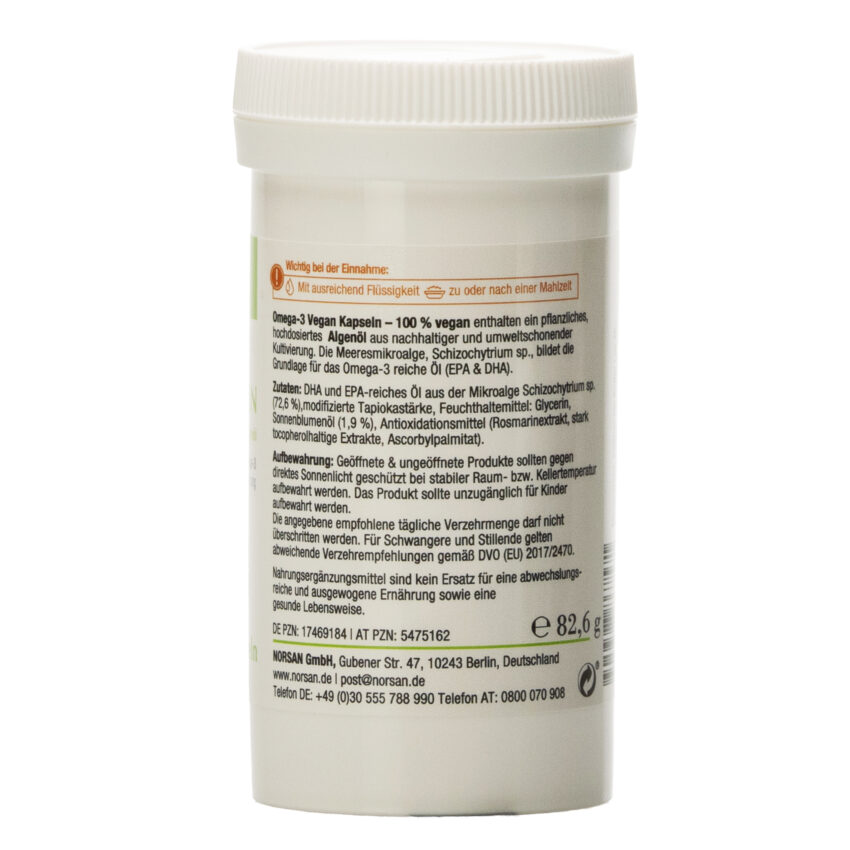 Omega-3 Vegankapseln à 80 Stk. – Bild 2