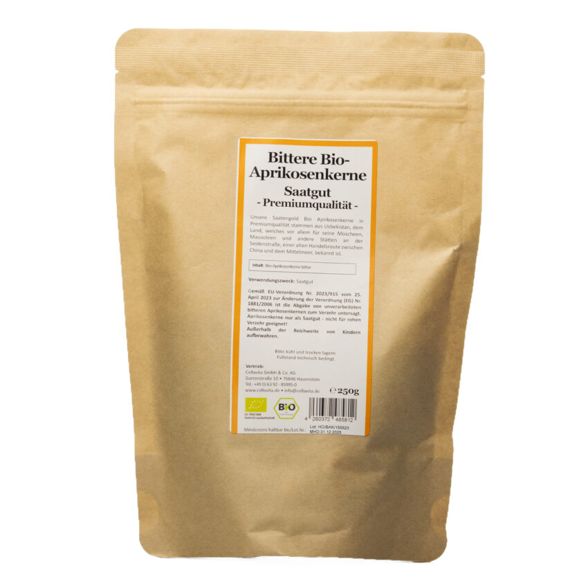 Bio-Aprikosenkerne -bitter- 250g Saatgut – Bild 3