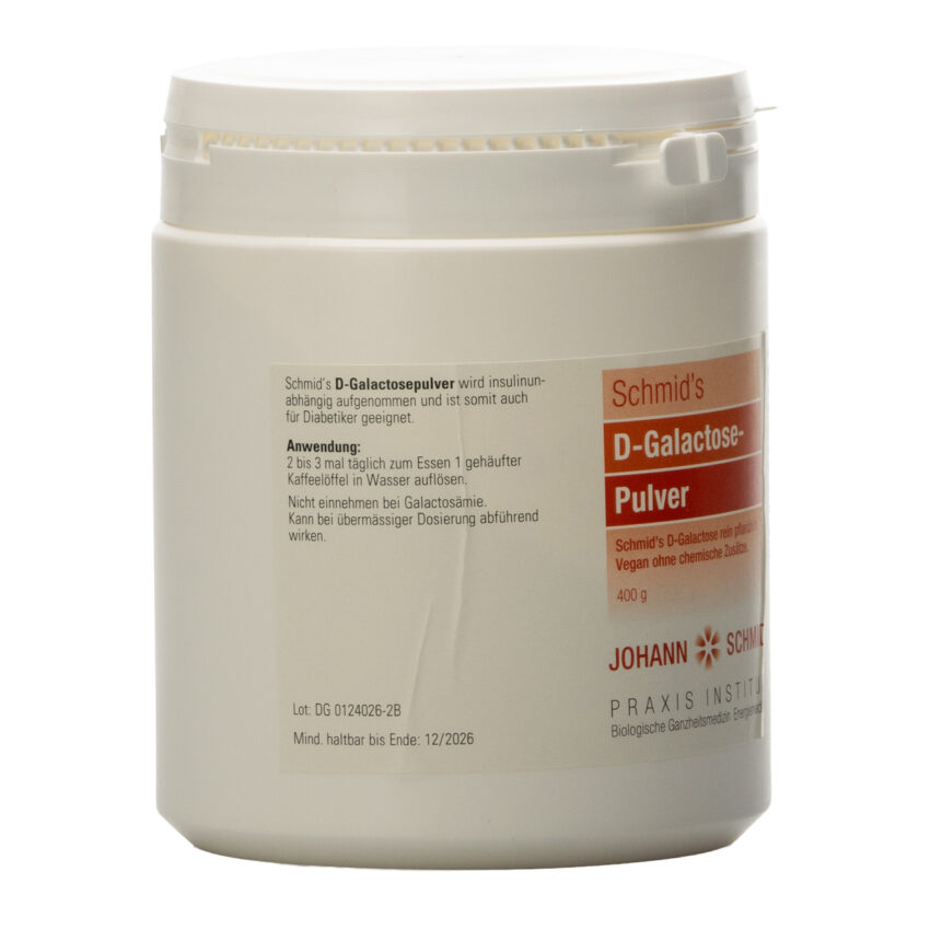 Schmid’s D-Galactose-Pulver vegan 400g – Bild 3