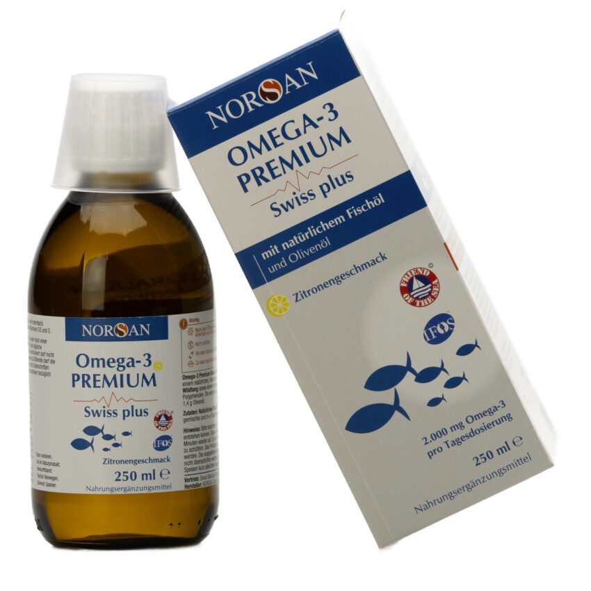 Omega-3 Premium Swiss Plus Öl 250ml Fischöl