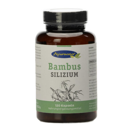 Ayursana - Bambus-Silizium-Kapseln mit Hyaluronsäure aus Pflanzen (120 Stück)