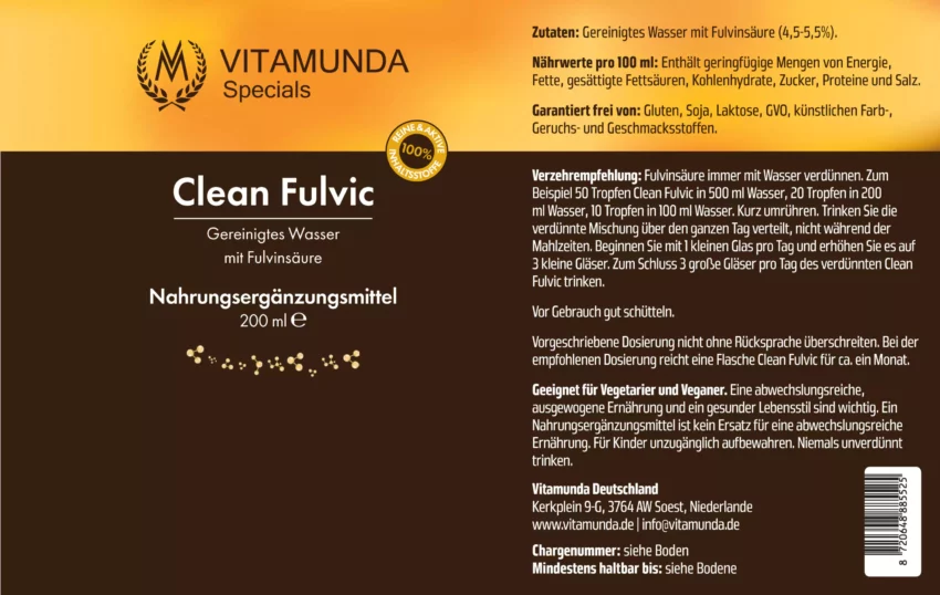 Clean Fulvic Fulvinsäure – Bild 3